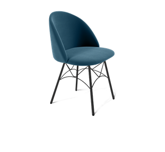 Обеденный стул SHT-ST35 / SHT-S107 (тихий океан/черный муар) в Миассе