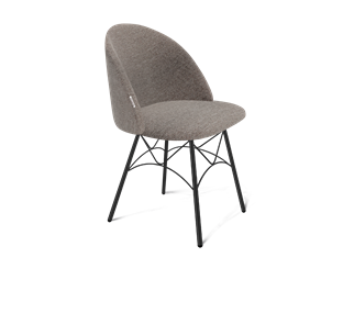 Обеденный стул SHT-ST35 / SHT-S107 (тростниковый сахар/черный муар) в Копейске
