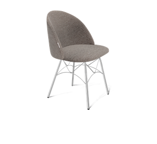 Обеденный стул SHT-ST35 / SHT-S107 (тростниковый сахар/хром лак) в Копейске