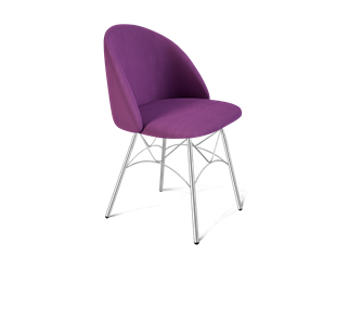 Обеденный стул SHT-ST35 / SHT-S107 (ягодное варенье/хром лак) в Миассе
