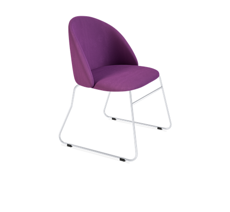Обеденный стул SHT-ST35 / SHT-S167 (ягодное варенье/хром лак) в Челябинске - изображение