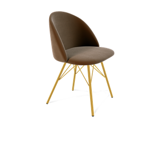 Обеденный стул SHT-ST35 / SHT-S37 (кофейный ликер/золото) в Миассе