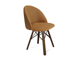 Обеденный стул SHT-ST35 / SHT-S70 (горчичный/темный орех/черный муар) в Миассе