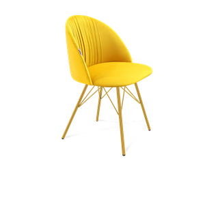 Обеденный стул SHT-ST35-1 / SHT-S37 (имперский жёлтый/золото) в Миассе