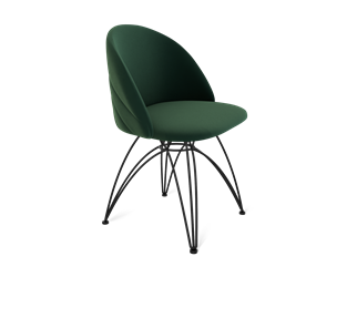 Обеденный стул SHT-ST35-2 / SHT-S112 (лиственно-зеленый/черный муар) в Челябинске