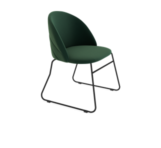 Обеденный стул SHT-ST35-2 / SHT-S167 (лиственно-зеленый/черный муар) в Челябинске