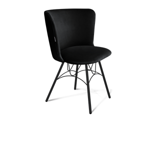 Обеденный стул SHT-ST36 / SHT-S100 (ночное затмение/черный муар) в Копейске