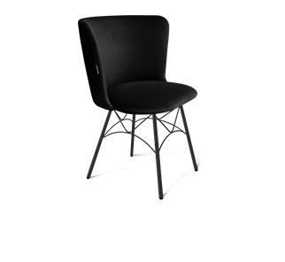 Обеденный стул SHT-ST36 / SHT-S107 (ночное затмение/черный муар) в Копейске