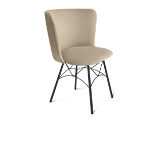 Обеденный стул SHT-ST36 / SHT-S107 (ванильный крем/черный муар) в Копейске