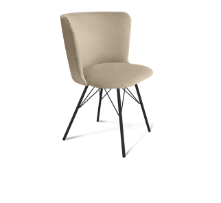 Обеденный стул SHT-ST36 / SHT-S37 (ванильный крем/черный муар) в Копейске