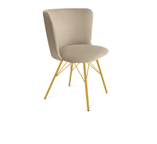 Обеденный стул SHT-ST36 / SHT-S37 (ванильный крем/золото) в Копейске