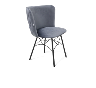 Обеденный стул SHT-ST36-3 / SHT-S107 (нейтральный серый/черный муар) в Миассе