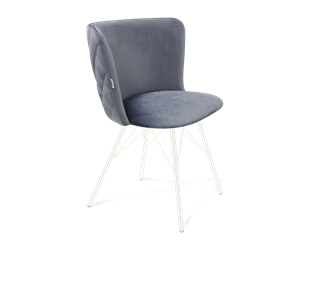 Обеденный стул SHT-ST36-3 / SHT-S37 (нейтральный серый/белый муар) в Миассе