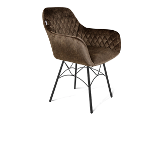Обеденный стул SHT-ST38 / SHT-S107 (кофейный трюфель/черный муар) в Миассе