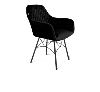 Обеденный стул SHT-ST38 / SHT-S107 (ночное затмение/черный муар) в Миассе