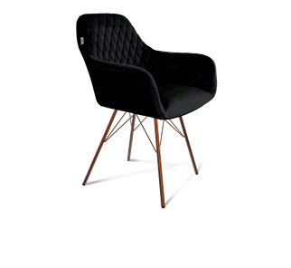 Обеденный стул SHT-ST38 / SHT-S37 (ночное затмение/медный металлик) в Миассе