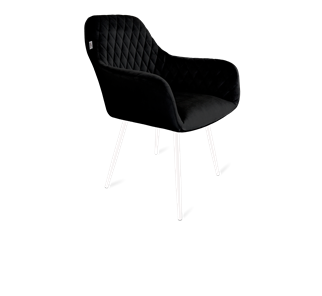 Обеденный стул SHT-ST38 / SHT-S95-1 (ночное затмение/белый муар) в Миассе