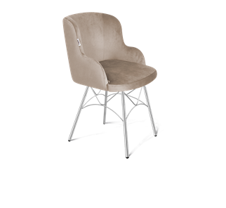Обеденный стул SHT-ST39 / SHT-S107 (латте/хром лак) в Магнитогорске