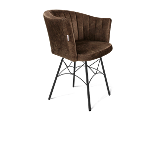 Обеденный стул SHT-ST42-1 / SHT-S107 (кофейный трюфель/черный муар) в Челябинске - предосмотр