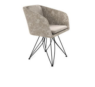 Обеденный стул SHT-ST43-1 / SHT-S113 (карамельный латте/черный муар) в Миассе