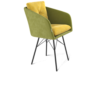Обеденный стул SHT-ST43-2 / SHT-S64 (фисташковый десерт/черный муар) в Миассе