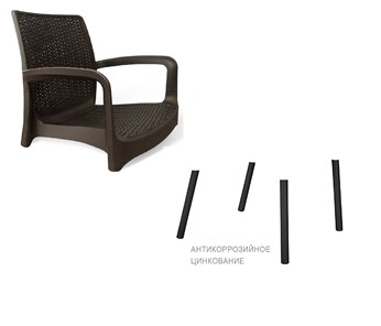 Обеденный стул SHT-ST68 / SHT-S424 (черно-коричневый) в Магнитогорске