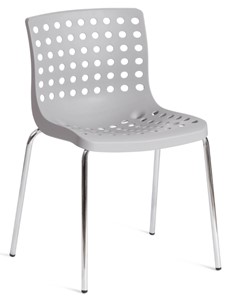 Обеденный стул SKALBERG (mod. C-084-A) 46х56х79 Grey (серый) / Chrome (хром) арт.19259 в Челябинске