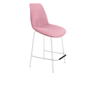 Полубарный стул SHT-ST29-С22 / SHT-S29P-1 (розовый зефир/белый муар) в Копейске