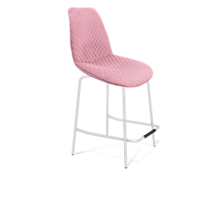 Полубарный стул SHT-ST29-С22 / SHT-S29P-1 (розовый зефир/хром лак) в Челябинске