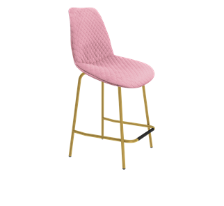 Полубарный стул SHT-ST29-С22 / SHT-S29P-1 (розовый зефир/золото) в Миассе