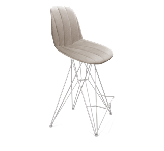 Полубарный стул SHT-ST29-С22 / SHT-S66-1 (лунный камень/хром лак) в Копейске