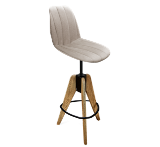 Полубарный стул SHT-ST29-С22 / SHT-S92 (лунный камень/браш.коричневый/черный муар) в Миассе
