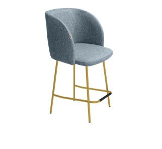 Полубарный стул SHT-ST33 / SHT-S29P-1 (синий лед/золото) в Магнитогорске