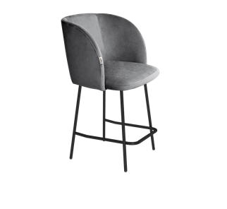 Полубарный стул SHT-ST33 / SHT-S29P-1 (угольно-серый/черный муар) в Челябинске