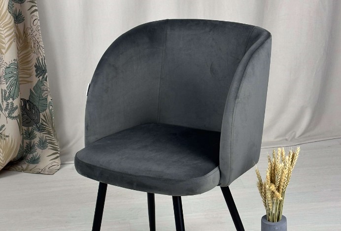 Полубарный стул SHT-ST33 / SHT-S92 (угольно-серый/браш.коричневый/черный муар) в Челябинске - изображение 8