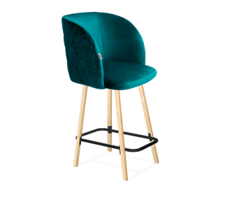Полубарный стул SHT-ST33-1 / SHT-S94-1 (альпийский бирюзовый/прозрачный лак/черный муар) в Магнитогорске