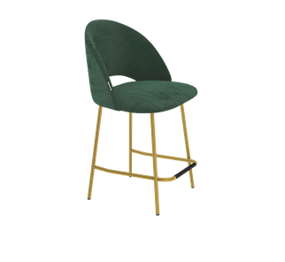 Полубарный стул SHT-ST34 / SHT-S29P-1 (лиственно-зеленый/золото) в Челябинске
