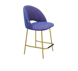 Полубарный стул SHT-ST34 / SHT-S29P-1 (синий мираж/золото) в Челябинске - предосмотр