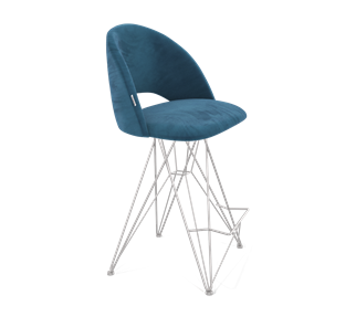 Полубарный стул SHT-ST34 / SHT-S66-1 (тихий океан/хром лак) в Миассе