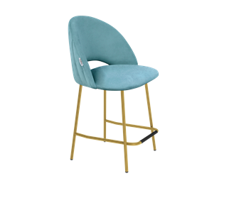 Полубарный стул SHT-ST34-1 / SHT-S29P-1 (голубая пастель/золото) в Челябинске - предосмотр