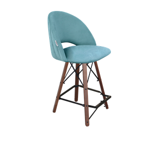 Полубарный стул SHT-ST34-1 / SHT-S80-1 (голубая пастель/темный орех/черный) в Копейске