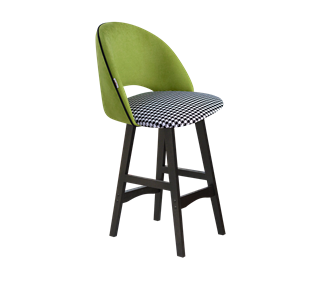 Полубарный стул SHT-ST34-3 / SHT-S65-1 (оливковый/гусиная лапка/венге) в Копейске