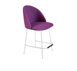Полубарный стул SHT-ST35 / SHT-S29P-1 (ягодное варенье/белый муар) в Копейске