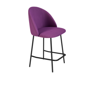 Полубарный стул SHT-ST35 / SHT-S29P-1 (ягодное варенье/черный муар) в Копейске
