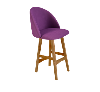 Полубарный стул SHT-ST35 / SHT-S65-1 (ягодное варенье/светлый орех) в Миассе