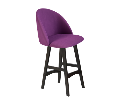 Полубарный стул SHT-ST35 / SHT-S65-1 (ягодное варенье/венге) в Челябинске - изображение