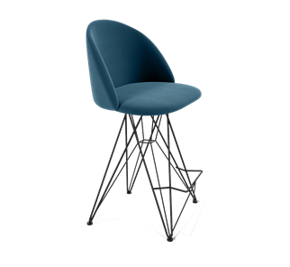 Полубарный стул SHT-ST35 / SHT-S66-1 (тихий океан/черный муар) в Миассе