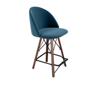 Полубарный стул SHT-ST35 / SHT-S80-1 (тихий океан/темный орех/черный) в Миассе