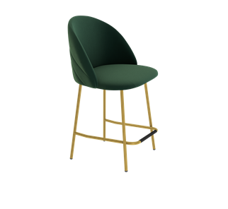 Полубарный стул SHT-ST35-2 / SHT-S29P-1 (лиственно-зеленый/золото) в Челябинске