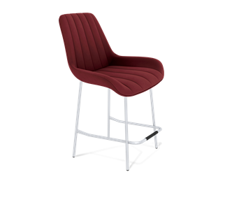 Полубарный стул SHT-ST37 / SHT-S29P-1 (рубиновое вино/хром лак) в Магнитогорске